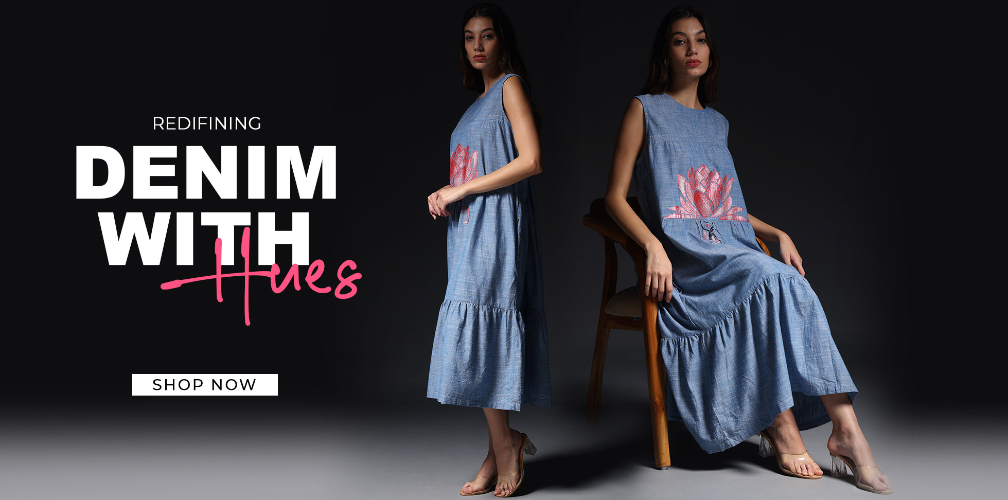 Gotamoda sustainable hand-painted denim collection – empowering women through fashion, creativity, and conscious craftsmanship.