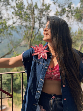 Gotamoda sustainable hand-painted denim collection – empowering women through fashion, creativity, and conscious craftsmanship.