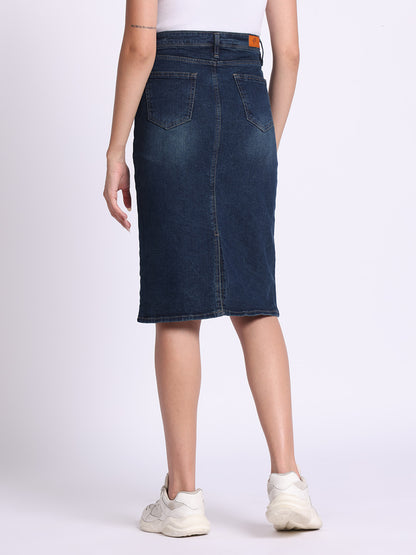 Daisy Dream Denim Midi Skirt