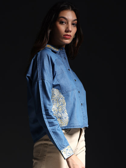 Wayang Denim Art Shirt