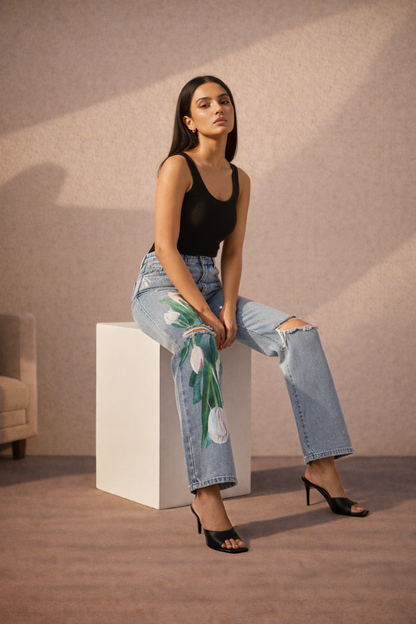 Tulip Bloom Jeans Non Stretch Artist Edition