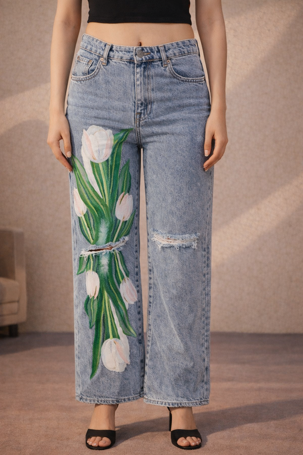 Tulip Bloom Jeans Non Stretch Artist Edition