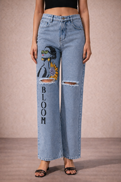 Bloom Babe Denim Set